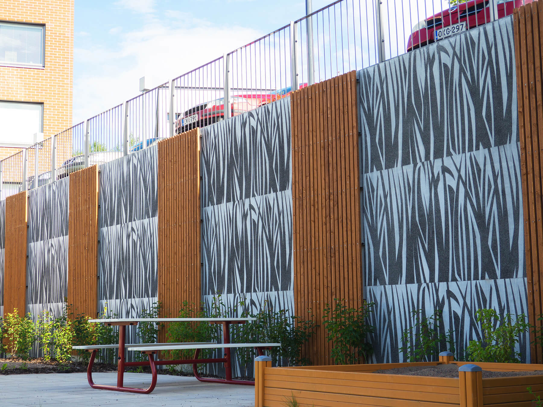Graphic Concrete Vantaa Kurjenmiekka and Lipstikka Housing