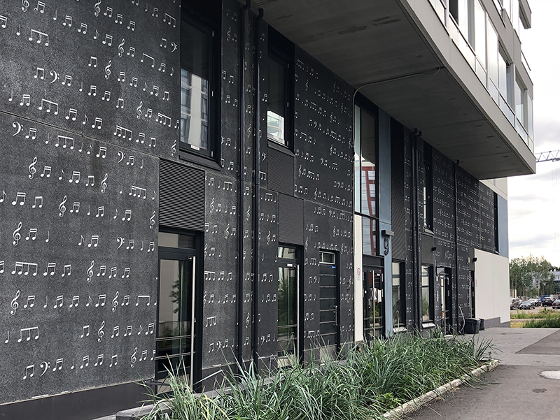 Graphic Concrete Espoo Runoratsunkatu 9 Residential Building