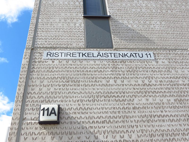 Graphic Concrete Ristiretkeläistenkatu 11 Residential Building