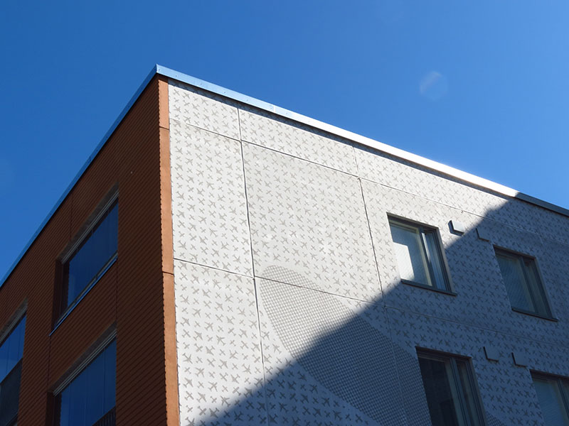 Graphic Concrete Vantaa Manttaali Residential Building