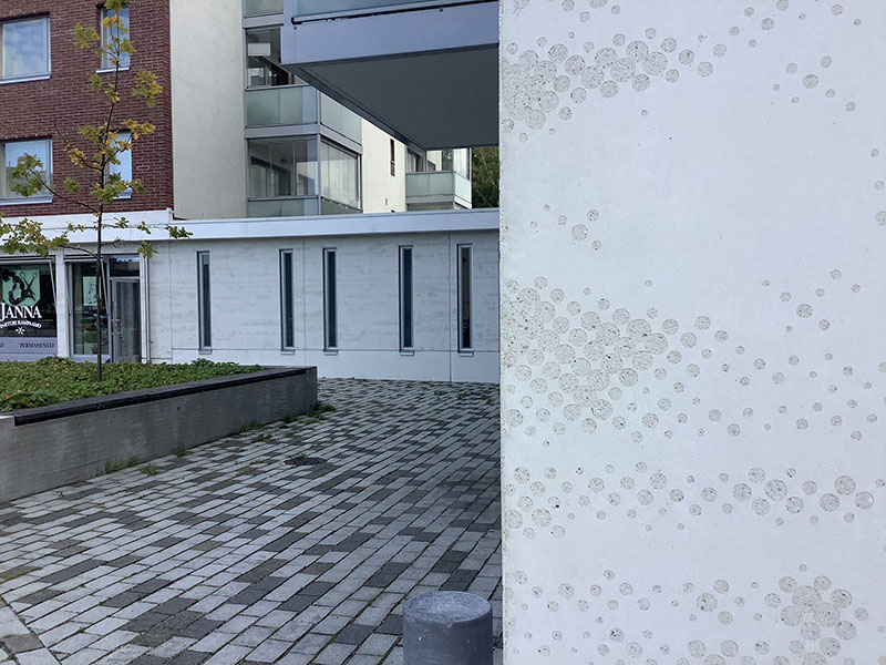 Graphic Concrete Suopursunpuisto Residential Building