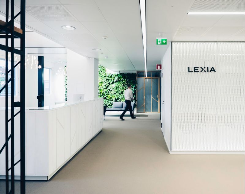 Graphic Concrete Lexia Reception Desk