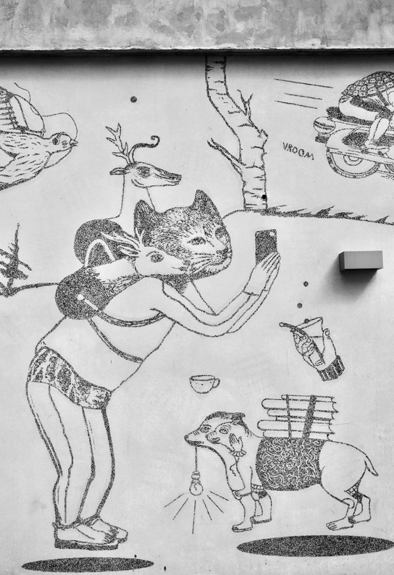 graphic concrete gothenburg park school