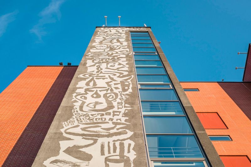 Graphic Concrete Valio Factory Lapinlahti