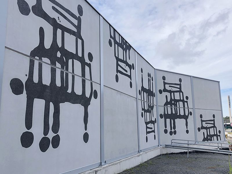 Graphic Concrete Tampere Ratina Palomuuri