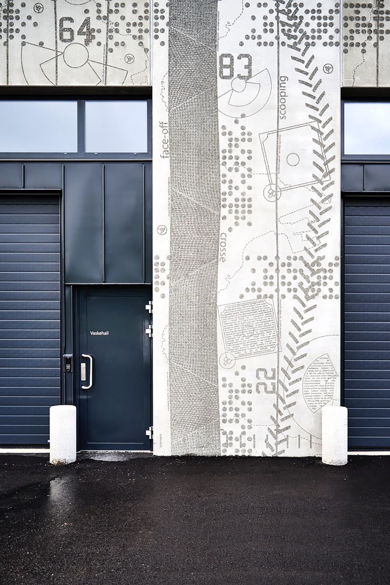 Graphic Concrete Lade Sambruks Hall